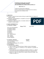 Practica 4 Cinética de Descomposición Del Peróxido de Hidrógeno