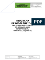 Programa Bioseguridad 2021