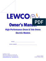 LEWCO Electric High Performance Oven Manual