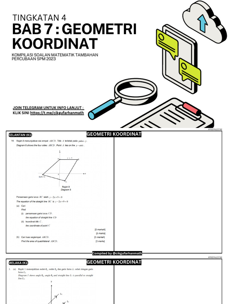 F4c7 Geometri Koordinat Soalan Cikgufarhanmath Pdf