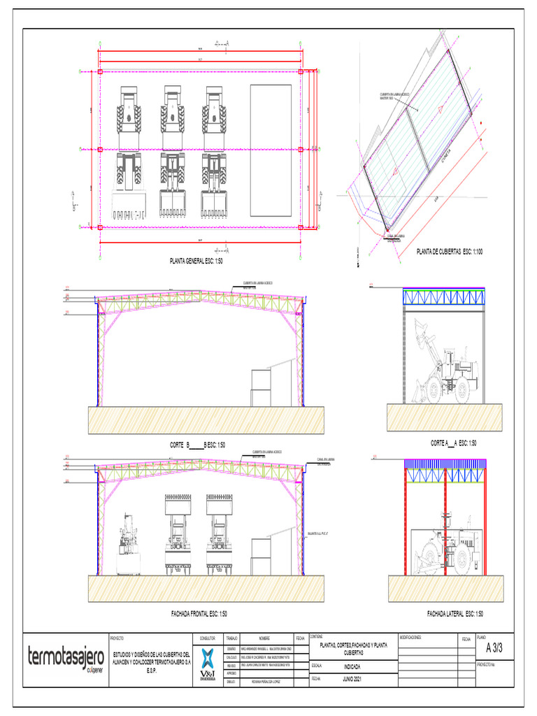 B - PL - A-3 - Diseño Arquitectonico Cubierta Coaldozer ...
