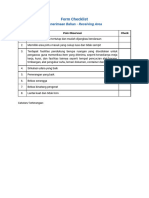 Form Checklist MSPM