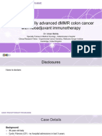 2023 ESMO PR Colorectal Clinical Case Neoadjuvant Immunotherapy IM