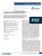 O Reflexo Do Estado Nutricional O REFLEXO DO ESTADO NUTRICIONAL DE PACIENTES ONCOLÓGICOS NO TRATAMENTO E RECUPERAÇÃO