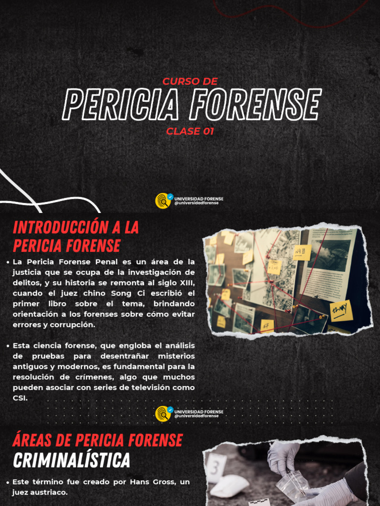 Curso de Pericia Forense - Clase 01 | Descargar gratis PDF | Ciencia ...