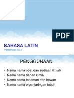 Kuliah 3 Bahasa Latin