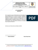 ACTA DE ENTREGA SILLA DE RUEDA Dominga