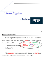 L9 - Linear Algebra - Basis and Dimensions