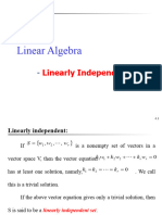L8 - Linear Algebra - Linear Independent and Dependent