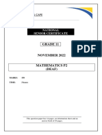 Maths p2 Gr11 QP Nov 2022 - English Deaf