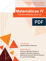 Matematicas IV PAE