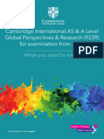 AS A Level Global Perspectives and Research WYNTK