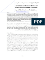 Applications of Variational Iteration Method For Solving A Class of Volterra Integral Equations