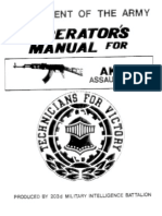 US Army - Operators Manual for AK47