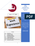 Work Experience Intro Booklet 2023-24