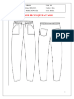 Dossier Technique Pantalon
