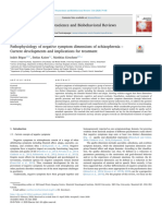 Pathophysiology of Negative Symptoms Dimensions of Schizophrenia