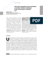 Artigo Discutindo A Hipótese Das Geografias de Oportunidades em Salvador