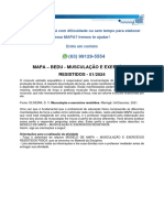 MAPA - BEDU - MUSCULAÇÃO E EXERCÍCIOS RESISTIDOS - 51/2024