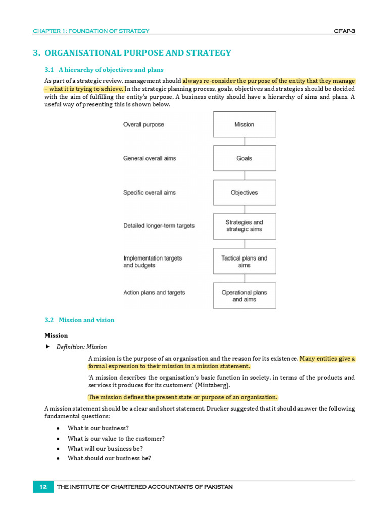 Mission and Vision in Strategy | PDF | Goal | Strategic Management