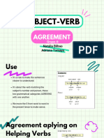 Subject-Verb Agreement and Active Vs Passive Voice