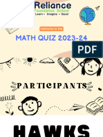 Maths Quiz 2023-24