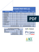 Bilan de Puissance Pour Poste C, D, E