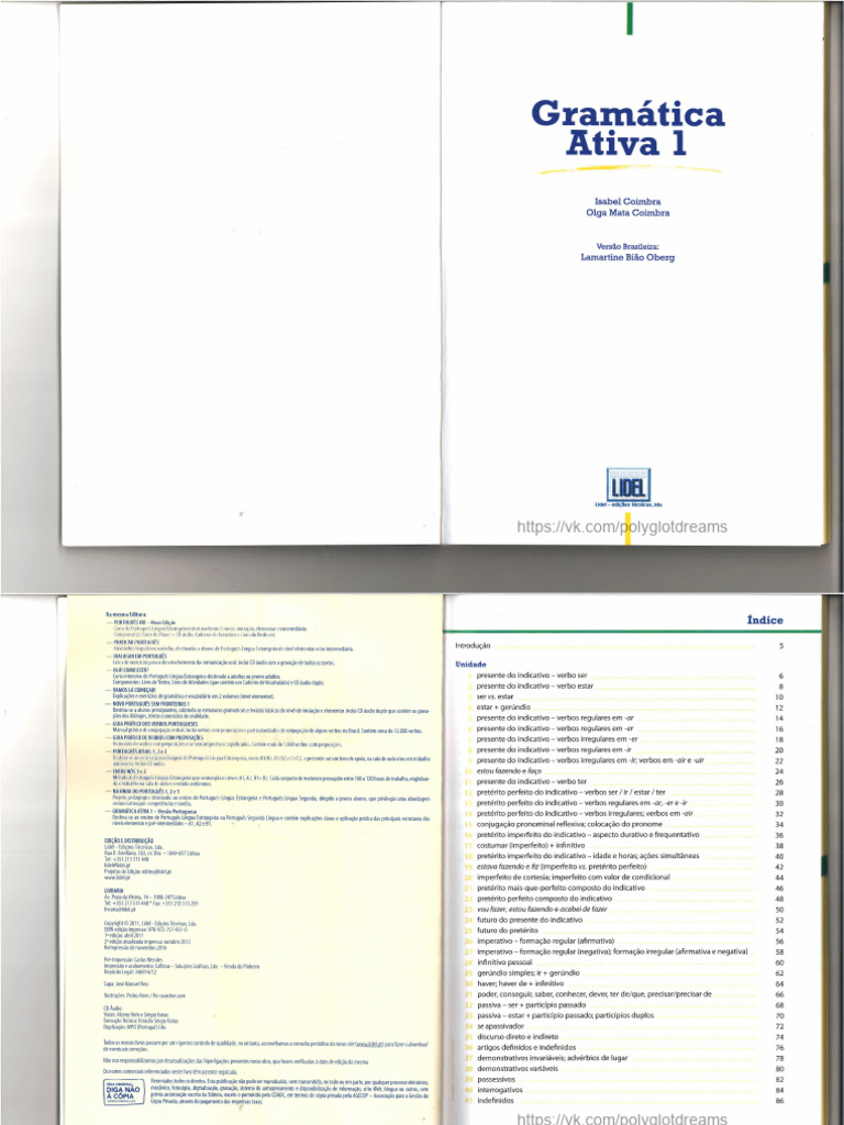 Gramática Ativa 1 Brasileira | PDF