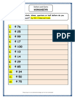 Money Worksheet4