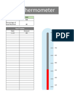 Goal Thermometer Chart