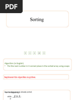 Insertion and Merge Sort