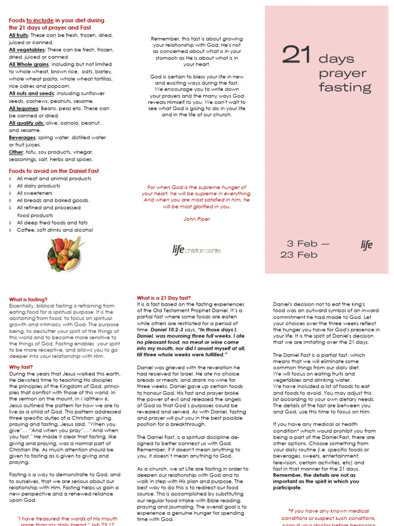 21-Day Daniel Fast Guidelines | PDF | Foods | Food And Drink