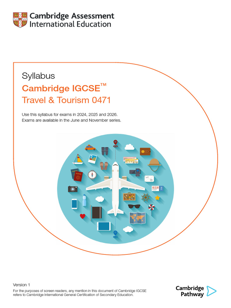 2024 2026 Syllabus PDF Tourism Public Transport