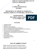 Reference Intervals and Its Significance in Clinicallaboratory