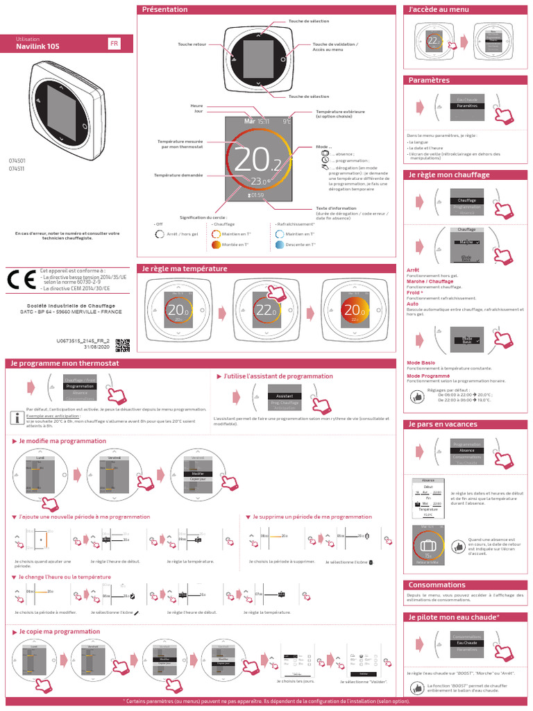 Notice d'utilisation Navilink 105 | PDF
