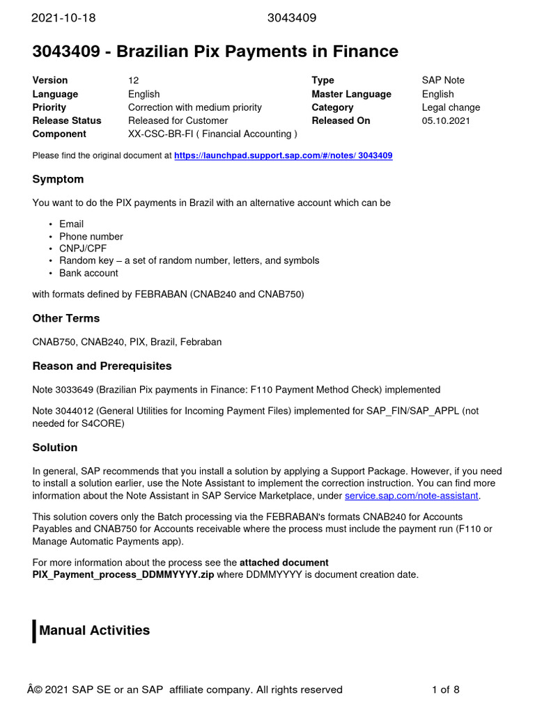 Brazilian Pix Payment Processing Guide | PDF | Computing | Software