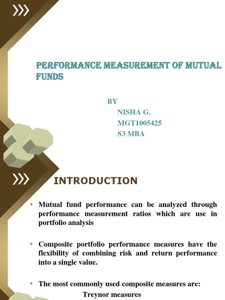 Mutual Fund Performance Ratios Guide | PDF | Teaching Methods & Materials