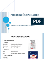 Português Unidade 1 - Os Cumprimentos - Artigos Definidos e Indefinidos