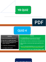 Y8 Quiz-4 (Questions)