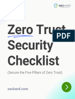 Zero Trust Security Checklist