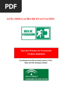 Plan de Evacuación Escolar Ejemplo | PDF | Defensa Civil | Simulación