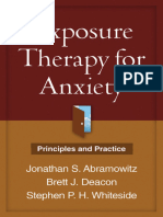 Exposure Therapy For Anxiety - Principles and Practice