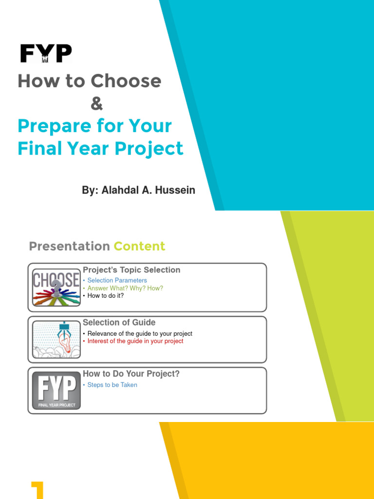 Final Year Project Selection Guide | PDF | Learning | Cognitive Science