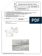 Atividade de Pesquisa 02 - Interpretação de Desenho Técnico