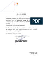 Certificado: Av. Apoquindo 4501, Of. 2003 Las Condes, Santiago Teléfono: (56) 232205650 WWW - Aspor.cl