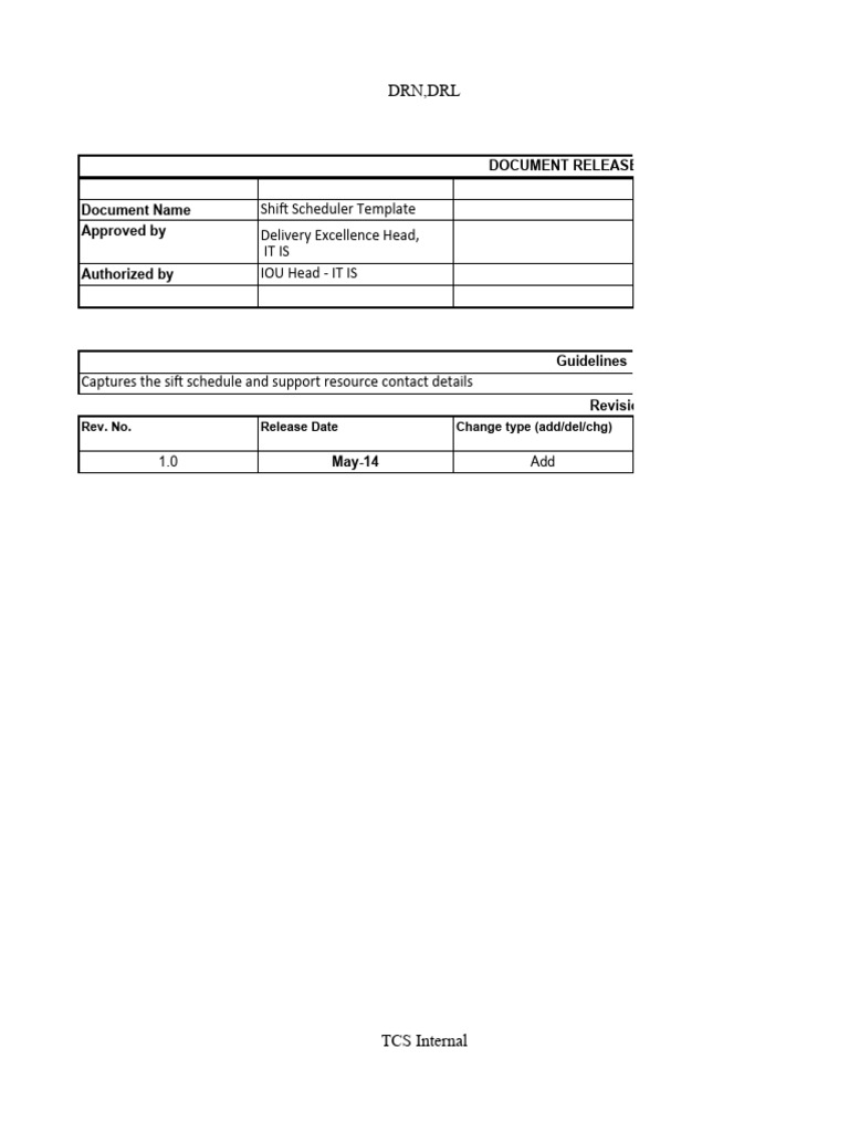 Free Shift Scheduler