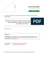 Diagnostic Des Kystes Des Maxillaires Et Lésions Apparentées Basé Sur Des Critères Radiologiques