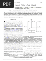 On The Magnetic Field of A Finite Solenoid