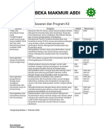 Lampiran 1.2.1 - Sasaran Dan Program K3