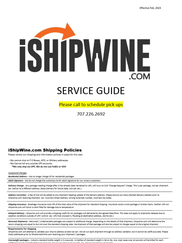 2024 service guide | PDF | United Parcel Service | Supply Chain Management